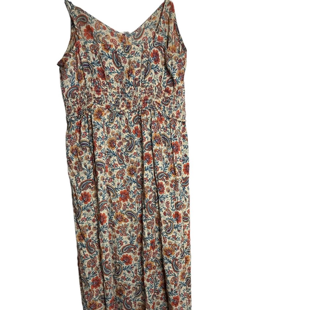 patrons of peace, floral, med maxi dress